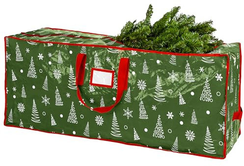 Aufbewahrungstasche für den Weihnachtsbaum - Speichert 7,5 Fuß künstlicher Weihnachtsbaum, langlebiges wasserdichtes Material, Tasche mit Reißverschluss, Tragegriffe, schützt vor Staub, Insekten und
