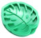 Refloxy Monstera-Blatt Untersetzter aus Silikonform mit inneren Konturen