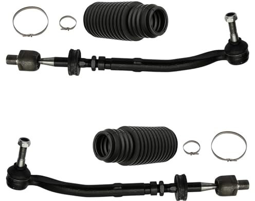 2x Spurstange 2x Lenkmanschette Spannbänder Vorderachse für AlpinaB10 E39 Kombi E39 für D10 E39 Kombi E39 für BMW5 E39 Touring E39
