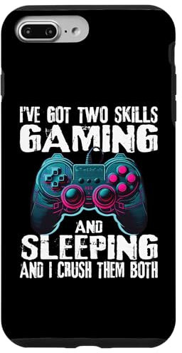 iPhone 7 Plus/8 Plus Gaming And Sleeping Funny Gamer Sayings Boys Teens Graphic Case