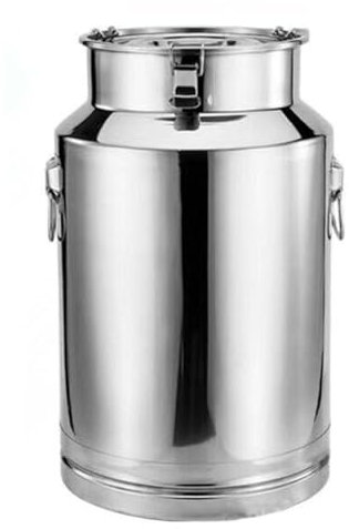 5-100L In Acciaio Inox Lattina Di Latte Secchio Per Il Latte Secchio Per Vino Bidone Per Olio Barattolo Per Il Tè Caraffa Con Coperchio Con Coperchio Sigillato E Maniglia Per Il Trasporto, 22L