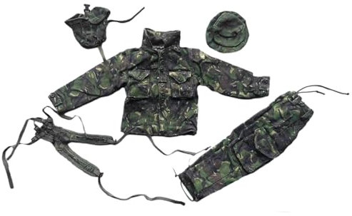 kowaku 1/6 Soldaten Uniform Action Figur Zubehör, Pretend Play Handgemachte Puppe Kleidung für 12 Figuren Puppe Modell Zubehör,