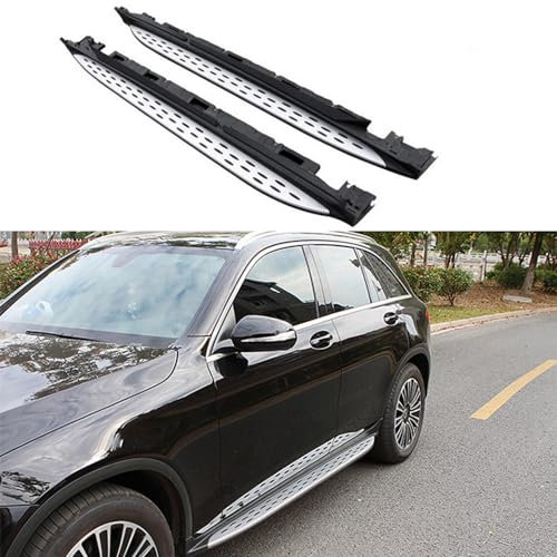 Trittbretter Seitenschweller für M-ercedes Ben-z GLC GLA ML GLK GLC Coupe, Seitenschürze 2X Aluminium Halterungen Auto Dekoration Zubehör,ML/2012-2019-W166