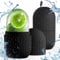 2 Stück Ice Roller, Eiswürfel Gesicht, Facial Eisroller, Silikon Eis Gesichtsroller, Ice Face Roller for Face, Eis Roller für Anti-Aging Falten Straffen Dunkle Ringe Reduzieren (Schwarzer Streifen)