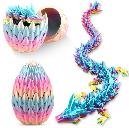 TaimeiMao Drachenei mit Drache, Drache Ei 3D, 3D Gedruckter Überraschungsdrache Im Ei, Drachen Spielzeug, Erwachsene Kinder Geschenke Spielzeug