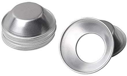 Eighosee Lot de 100 moules à tarte anti-adhésifs, réutilisables, en fer blanc, pour muffins, gâteaux, biscuits