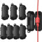 Extension Cord Cover Outdoor, 8 Pack IP54 Water-Resistant Power Cord Protector Electrical Connection Box Outside Cable Safety Cover for Electronics Plug Outlet Tool Holiday Light, Black