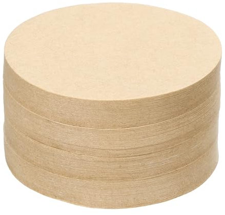 QUARKZMAN 600 Filtros de Café, 53 mm, Redondos y Desechables de Papel Natural para Uso en el Hogar y la Oficina en Cafeteras de Goteo y Vertido