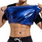 Everfion Chemise de sauna pour homme, Noir (intérieur bleu), XX-Large