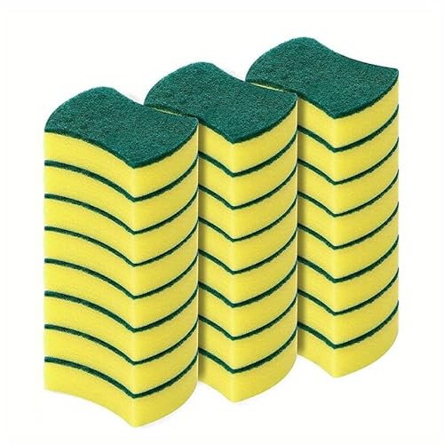Estropajo Cocina 24 Unidades por Paquete Pack Esponja Estropajo de Microfibra para Limpiar sin Rayar 24 Unidades Esponja para Fregar Esponjas para Fregar Platos y Baños Limpiar