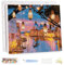 MEIYUDA Encadré Peinture par Numero Adulte Venise Nocturne, DIY Kit La lumière romantique, Pinceaux Peinture de Dessin de Pigment Acrylique, Loisirs Créatifs Adultes Decoration Maison Cadeau 40x30cm