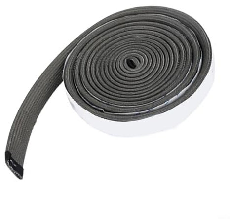 CNANRNANC Drahtgitterdichtungsset, Hochtemperatur-Grilldichtung, 150 Zoll Fiberglas-Drahtgeflecht-Dichtungs-Ersatz, Selbsthitzebeständige Grilldichtung für Kamado für Joe für Classic, Schwarz