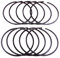 QWETY 10pcs Lot Piston Ring Kit, For TS410 TS420 MS440 MS441 044 Chainsaw 50mm X 1.2mm Piston Rings Set,