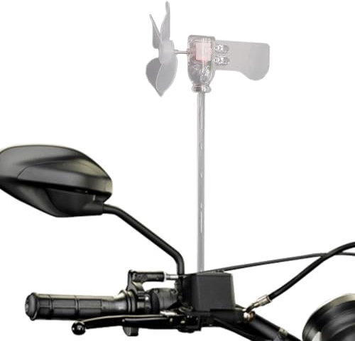 LED Cycling Decoration - Light Up Motorcycle Windmill, Waterproof Transparent Wind Spinner | Multipurpose Electric Motorcycle Windmill, Small Decorative Windmill for Courtyard Create a Great Visual