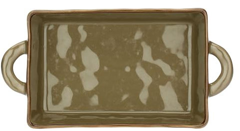 Thun Rose&Tulipani - Teglia Tortora in gres, 29x6cm, profondità 15 cm, collezione Concerto