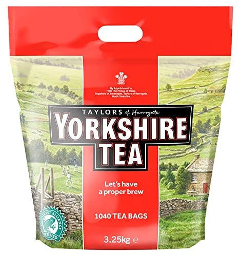 English Tea 1040 Teebeutel Englischer Schwarztee Schwarzer Tee aus England in der Großpackung – importiert von Shestore24