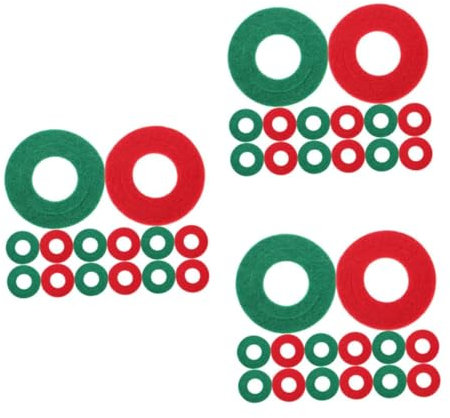 OUNONA 3 Juegos Junta De Protección De La Batería Spray Limpiador Electronico Protector De Terminal De Bateria Adhesivo Para Soporte De Regletas Arandelas De Fieltro Fibra 10 Pares * 3