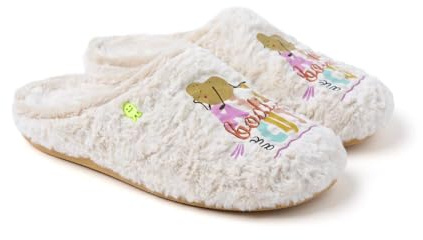 HOT POTATOES Pancras SlippersWomen, ivory white, 6 UK