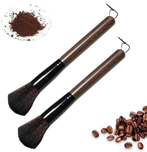 2 PCS Barista Pinsel, Kaffeepinsel, Pinsel Kaffeemaschine, Kaffeewerkzeug für Barista Siebträger Pinsel, Kaffeepinsel, Zubehör für Die Säuberung Espressomaschine Barista Pinsel Siebträger
