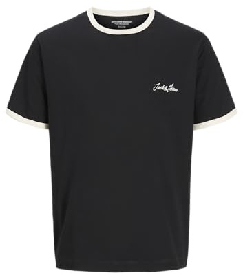 JACK & JONES Jornorrebro Ringer Tee Ss Crew Neck SMU