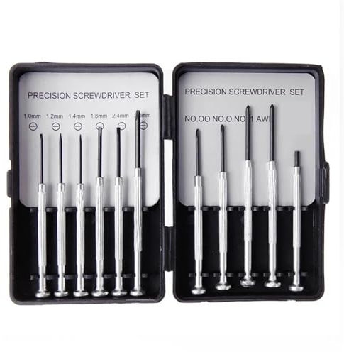 XPJYUA Brillen Schraubenzieher 11 Teile/Satz Micro Präzision Schraubendreher-Satz Mini Uhrmacher Werkzeuge for Uhr Schmuck Gläser Reparatur Werkzeug