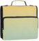 Yellow Horizon Blue Gradient Zipper Binder Organizer 3 Ring Binders 1 1/2 Inch D Ring Binder with Shoulder Strap for School Storage Portfolio-Case with Handle