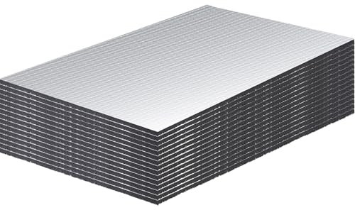 Jyvex 15 Stück Dämmmatte Auto, 250x180x5mm Antidröhnmatte Selbstklebend Autoschallisolierung, Dämmmatte Motorhaube, Feuerfest, Feuchtigkeitsfest, Wasserdicht, Schalldämmung Isolierung