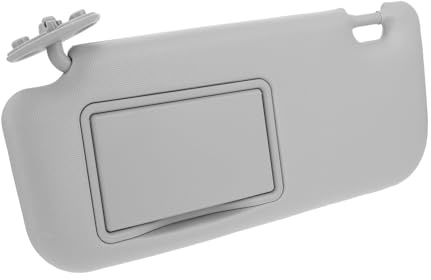 Amosfun specchietto di cortesia con visiera parasole ombrelloni per auto aletta parasole lato guida auto automatico lato sinistro visiera laterale AbS Grey