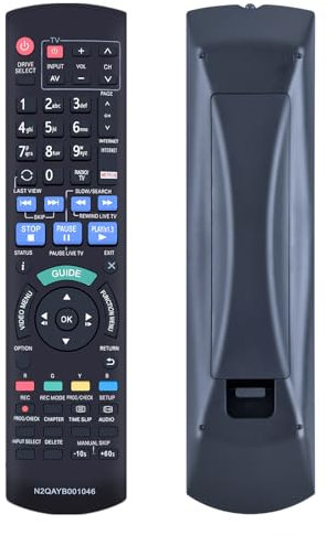 TRUCKON New N2QAYB001046 IR6 sub N2QAYB000759 N2QAYB000780 Ersatzfernbedienung für Panasonic DVD Recorder für Blu-ray Disc Recorder DMR-BCT720 DMR-BCT721EG DMR-BCT750 DMR-BCT820 DMR-BCT755