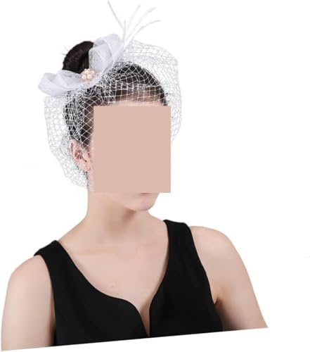2 Stück Dünnes Netz-Schleier-Stirnband, Kopfschmuck, elegante Schleife, Netz-Kopfschmuck, Hochzeits-Kopfbedeckung, Zubehör for Brautschleier-Dekor