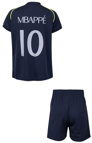 Real Madrid Ensemble Football Maillot Short Real Kylian Mbappé - Collection Officielle 12 Ans