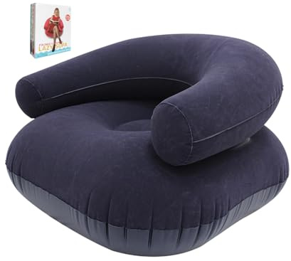 Aufblasbare Couch Camping Flocked – Lounger Seat Blow Up Chairs Movie Night Outdoor, Beach Pool Stadium Travel Living | Camping Flocked Lounger Seat Blow Up Chairs for Movie Night For Outdoor Be
