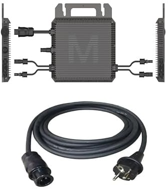 M2-800 W Mikro-Wechselrichter Balkonkraftwerk – IP67, Plug & Play, 2 MPPT, Bluetooth/WLAN, inkl. 5m Kabel
