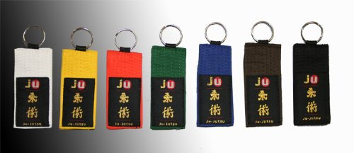 Schlüsselanhänger Gürtel Ju-Jutsu schwarz