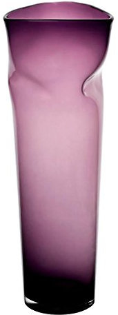 Blumenvase, Bodenvase, Glas Vase Andromeda, violett, 51 cm, moderner Style (Art Glass Powered by Cristalica)