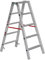 Euroline Alu-Stufenstehleiter 2057705 mit 2x5 Stufen