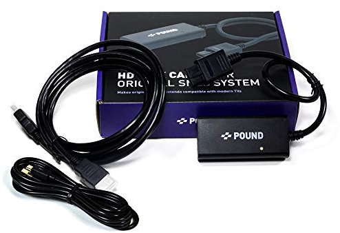 POUND HD Link Cable for Original Super Nintendo SNES - HDMI Cable With RGB Quality, 720p Resolution, Plus Micro USB Cable For Boosted Power