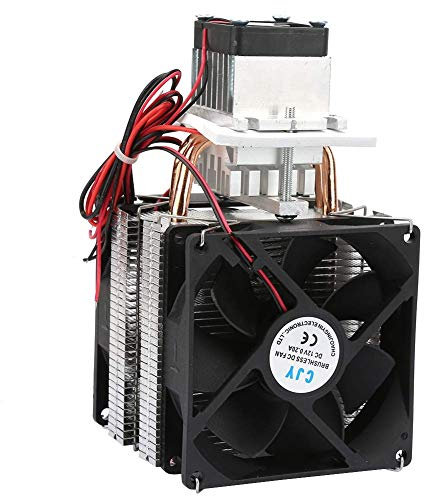 YWBL-WH Halbleiter-Kühlschrank, Peltier-Kühlschrank, thermoelektrisch, DC 12 V, 5 A, 50 – 60 W, DIY, Mini-Kühlschrank mit Ventilator (#1 Kühler)