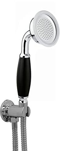 ENKI EO012 Traditional Victorian Handshower Kit Bracket Hose Black Chrome
