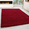 HomebyHome Shaggy Teppich 300x400 cm XXL für Wohnzimmer - Shaggy Teppich Hochflor Rot Extra Weich und Flauschig - Langflor Groß Teppiche für Schlafzimmer, Esszimmer, Küche, Flur - Carpet, Halı, Kilim