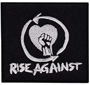 Rage Against The Machine Rise Yellow Aufnäher Besticktes Patch zum Aufbügeln Applique