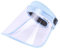 Ulalaza Protective Full Cover Face Shield Antibeschlaghut Staubdichte winddichte Kappe Sicherheit Verstellbares wiederverwendbares Visier mit Schutz für Frauen und Männer