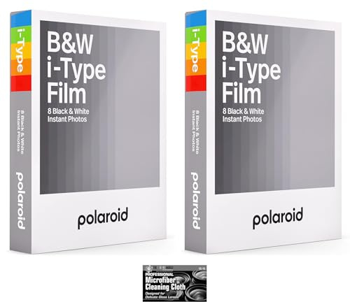 Polaroid Black & White Instant Film for Polaroid I-Type Now, Lab, OneStep2 Camera - 2-Pack