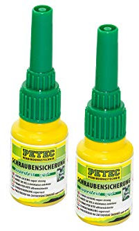 PETEC Schraubensicherung superfest 2x10 g Flasche 92010 Schraubenkleber Kleber