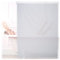 Relaxdays Tenda per Doccia Moderna, 120x240, Vasca da Bagno, Idrorepellente, Montaggio a Soffitto, Rullo Finestra,Bianca, Acciaio