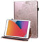 GLANDOTU Amazon Kindle Fire HD 8 Tablet Case (8th Gen 2018/7th Gen 2017/6th Generation 2016),PU Leather lightweight Embossed Folio Flip Tablet Cover with fold Stand Protective Shell -Rose gold
