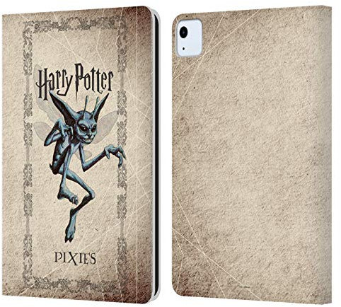 Head Case Designs Licenciado Oficialmente Harry Potter Cornualles Pixies Criatura Cámara de Secretos II Carcasa de Cuero Tipo Libro Compatible con Apple iPad Air 2020/2022