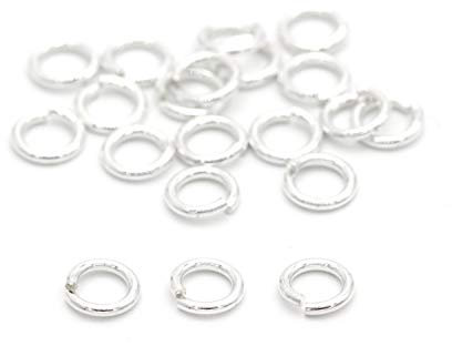 NaturSchatulle Biegeringe 925 Sterling Silber Ø 3-10mm Binderinge I 20 Stück Spaltringe Verbindungsringe Ösen Basteln DIY Schmuckherstellung Nickelfrei (3mm)