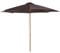 Outsunny 3(m) Garden Parasol, Pulley Operated Patio Umbrella, Wooden Parasol, Table Market Umbrella with Rope Pulley Mechanism and 8 Ribs, Coffee