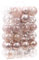 Sea Team Set di palline di Natale in plastica trasparente, infrangibile, multidimensione, palline di Natale decorative con decorazioni delicate ripiene (48 pezzi, oro rosa)